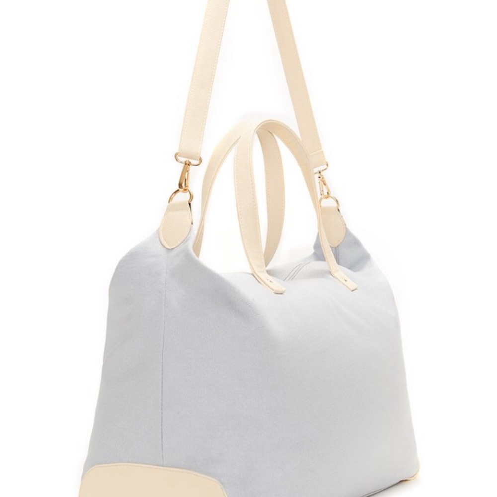 LuluDharma Grey Canvas overnight bag B1